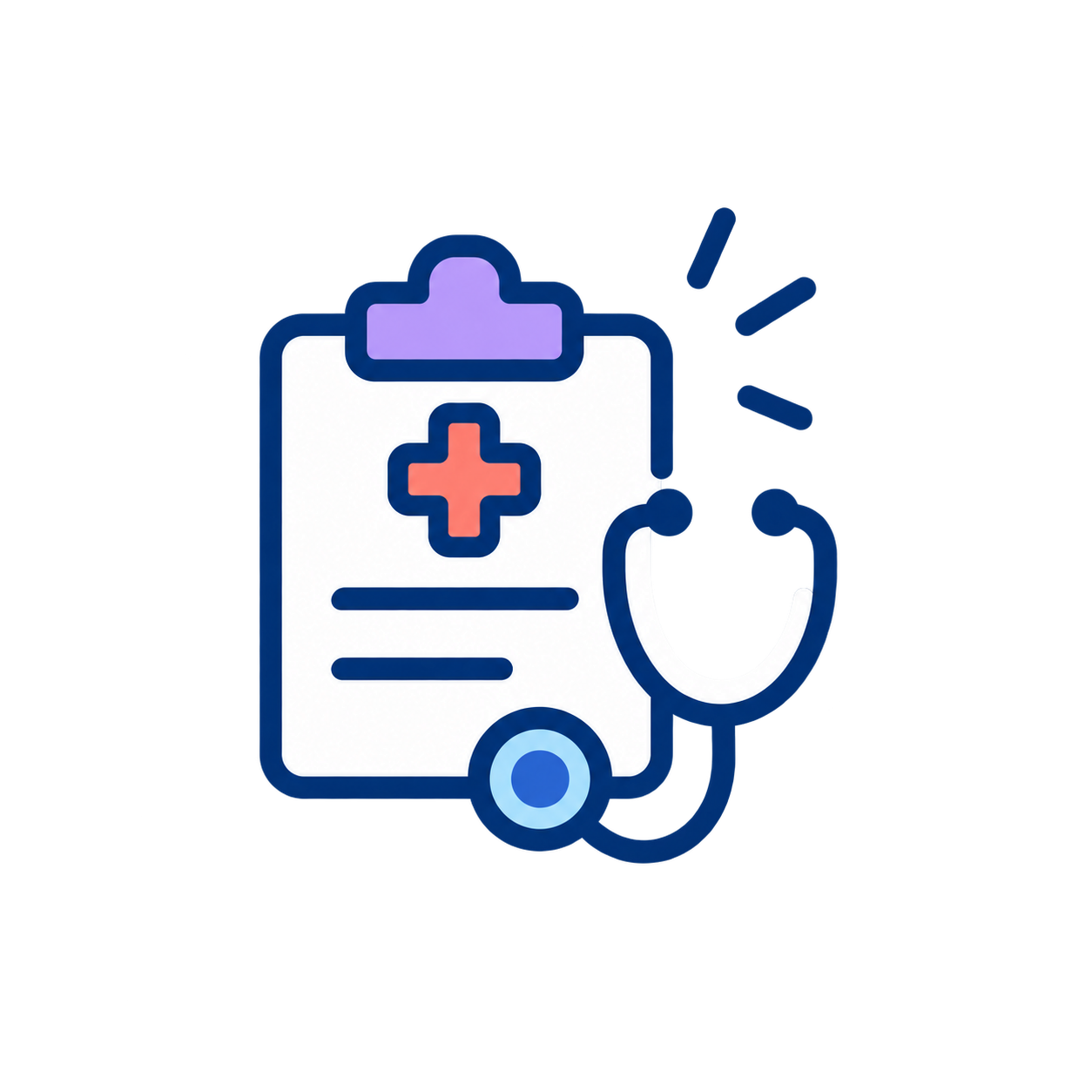 Medical clipboard icon